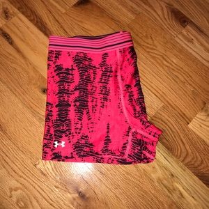 Pink and black spandex